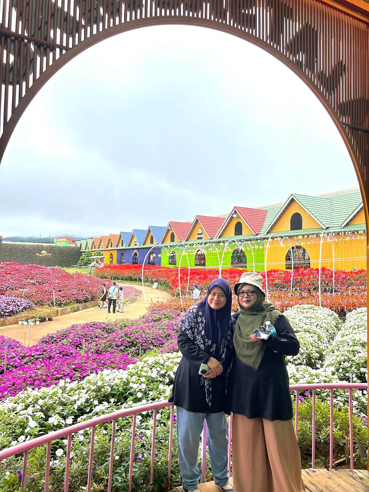 ZFB Travel private tour to Dalat Vietnam. Our customer visited a flower farm in Dalat.